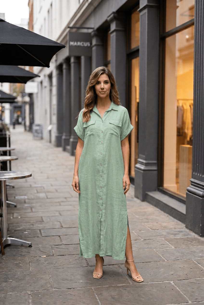 The Basic Italian Shirt Dress- Anicoletta's Boutique | Fashion Forward Luxury Women's Clothing