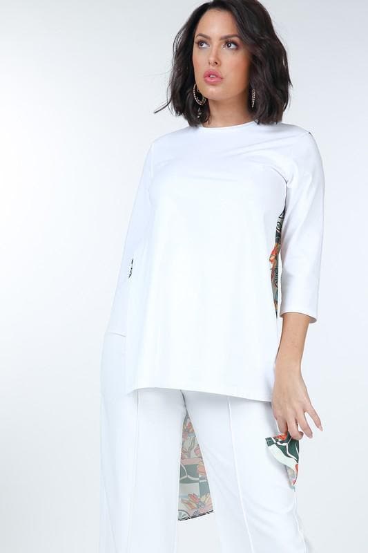 The CQ by CQ Asymmetrical High Low Top- Anicoletta's Boutique | Fashion Forward Luxury Women's Clothing