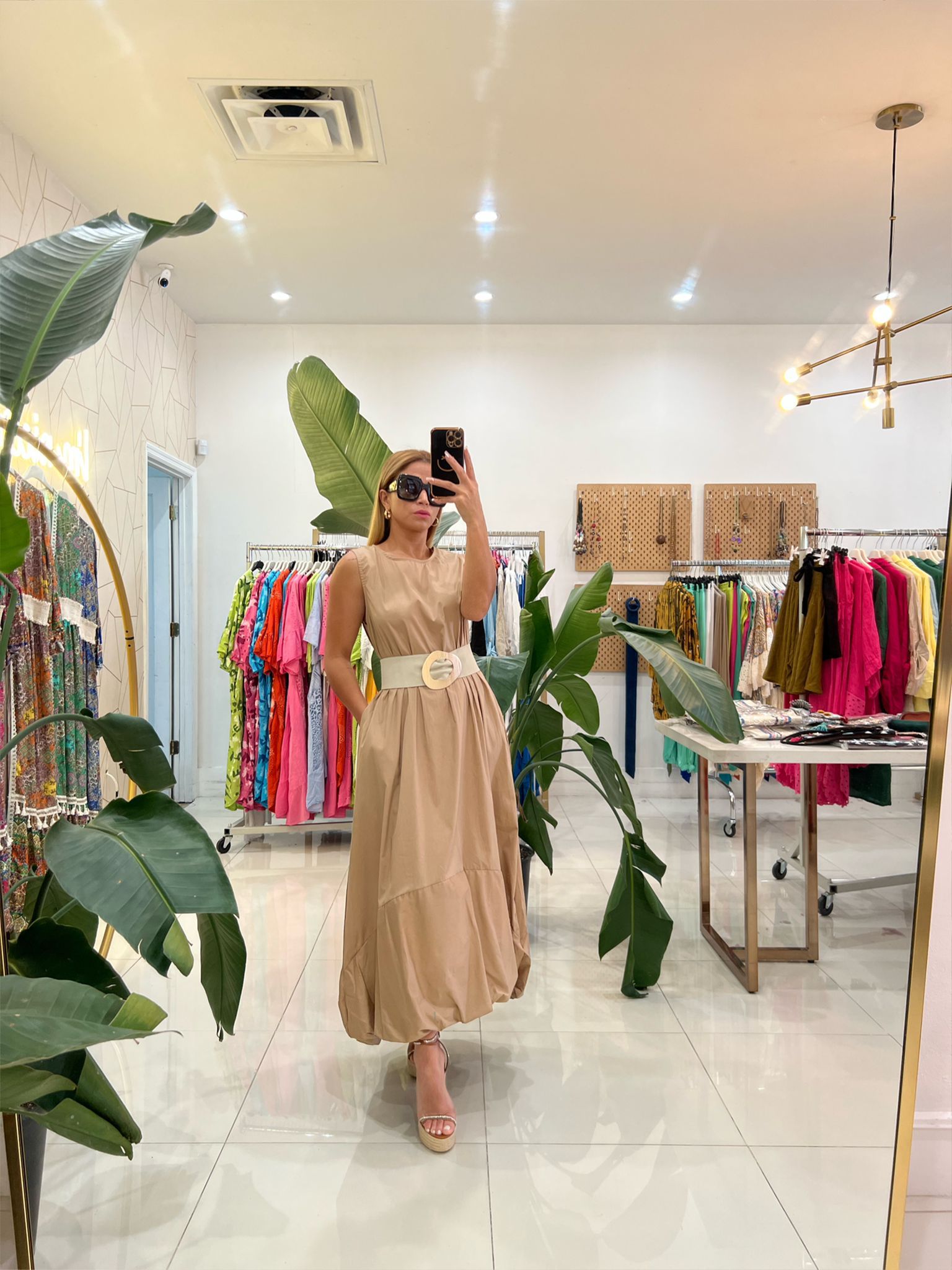 Italian Maxi Bubble Dress - Anicoletta's Boutique | Timeless Women's One Size Fits All / Olive / Cotton Italian Maxi Bubble Dress - Anicoletta's Boutique | Timeless Women's One Size Fits All / Olive / Cotton