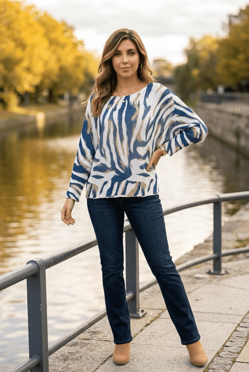 The Round Neck Light Knit Sweater- Anicoletta's Boutique | Fashion Forward Luxury Women's Clothing