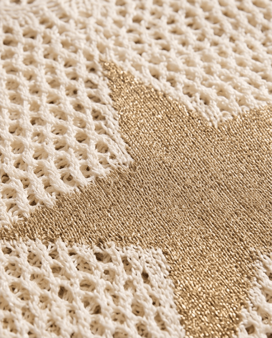 The Gold Star Crochet Sweater- Anicoletta's Boutique | Fashion Forward Luxury Women's Clothing