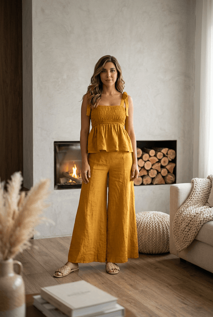 The Anicoletta’s Linen Set- Anicoletta's Boutique | Fashion Forward Luxury Women's Clothing