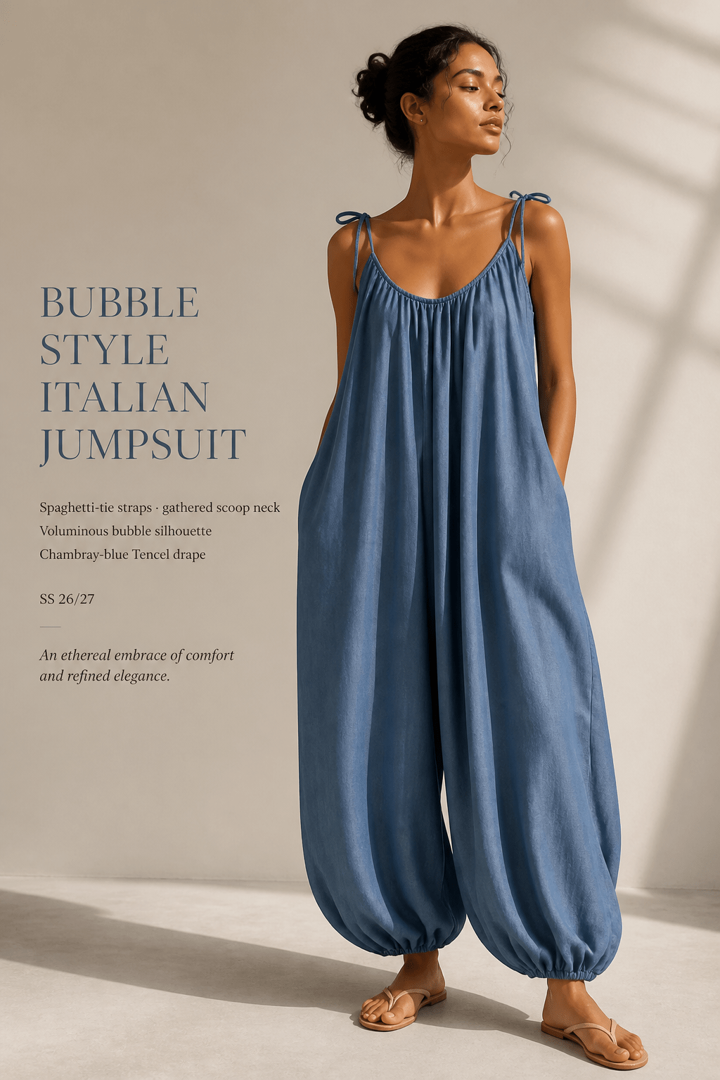 The Bubble Style Italian Jumpsuit- Anicoletta's Boutique | Fashion Forward Luxury Women's Clothing