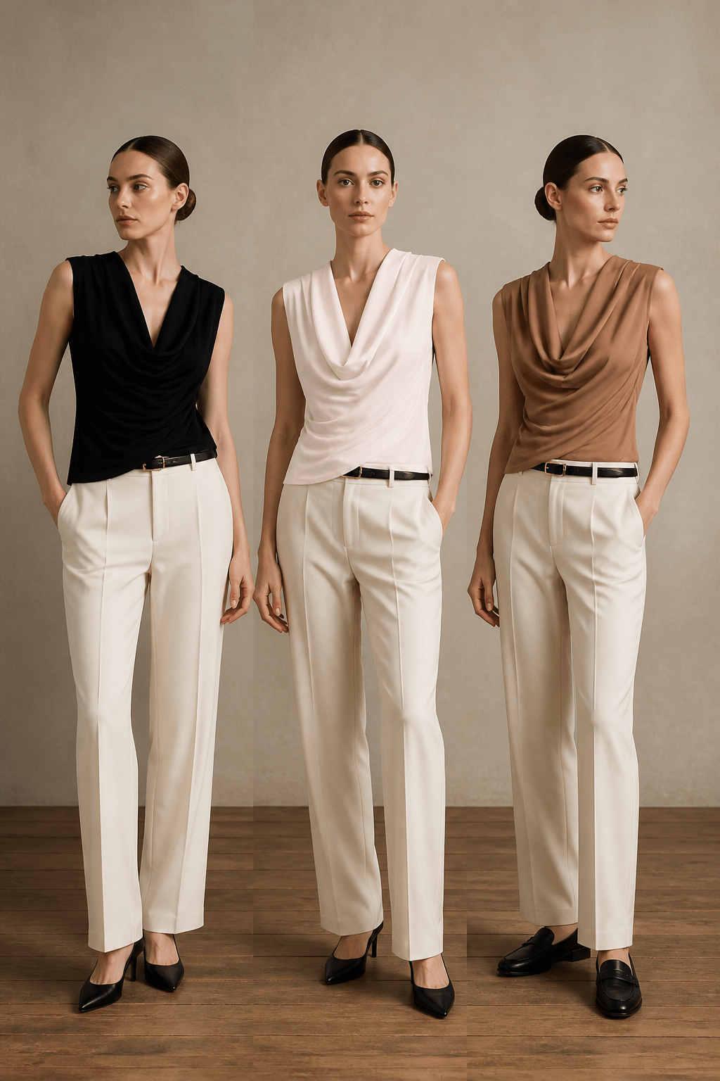 The Drape Cowl Neck Italian Top- Anicoletta's Boutique | Fashion Forward Luxury Women's Clothing
