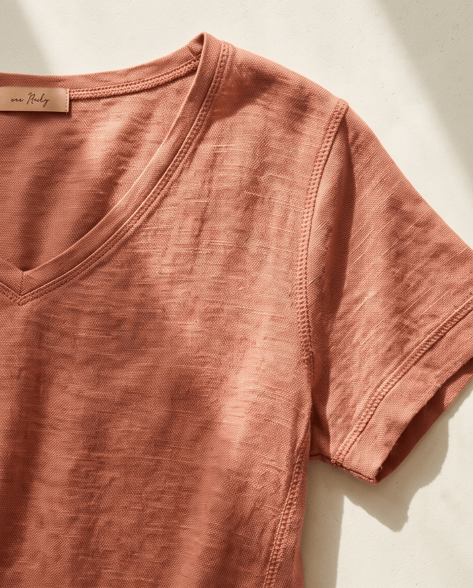 The Perfect Linen V-Neck Top- Anicoletta's Boutique | Fashion Forward Luxury Women's Clothing