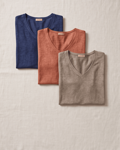 The Perfect Linen V-Neck Top- Anicoletta's Boutique | Fashion Forward Luxury Women's Clothing