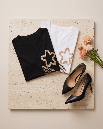 The Star Design Italian Top- Anicoletta's Boutique | Fashion Forward Luxury Women's Clothing