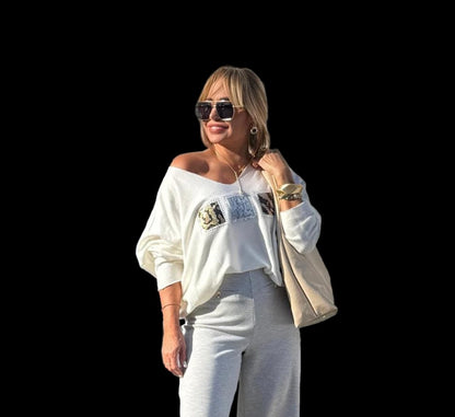 The Fuzzy Day and Night Sweater- Anicoletta's Boutique | Fashion Forward Luxury Women's Clothing