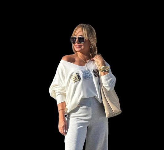 The Fuzzy Day and Night Sweater- Anicoletta's Boutique | Fashion Forward Luxury Women's Clothing