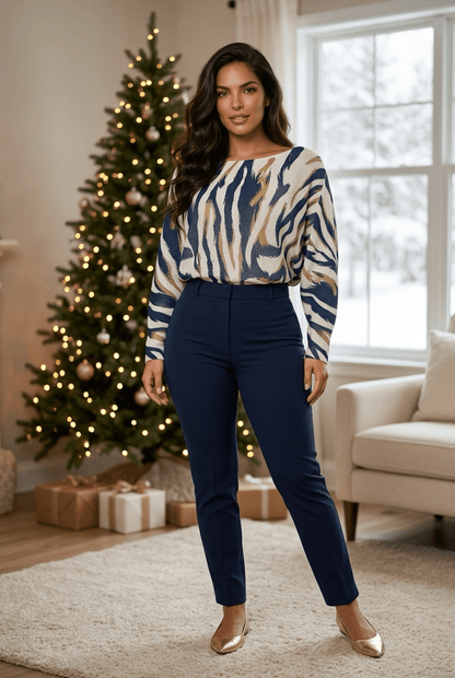 The Round Neck Light Knit Sweater- Anicoletta's Boutique | Fashion Forward Luxury Women's Clothing