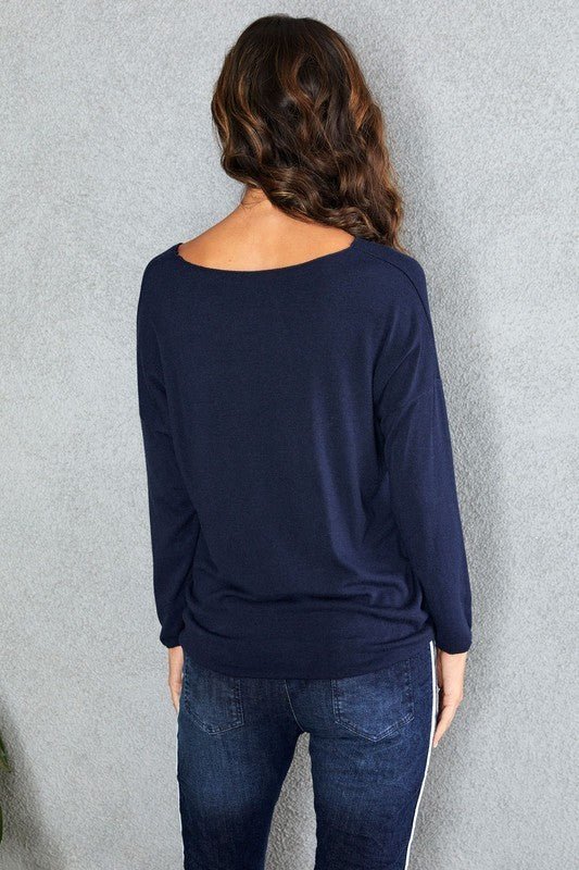 The Fuzzy Rock & Love Sweater- Anicoletta's Boutique | Fashion Forward Luxury Women's Clothing