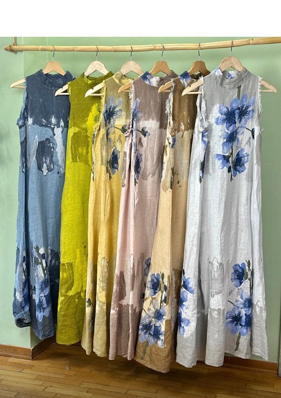 The Anicoletta's Linen Halter Dress- Anicoletta's Boutique | Fashion Forward Luxury Women's Clothing