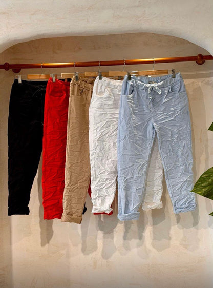 The Basic Italian Crinkle Joggers
