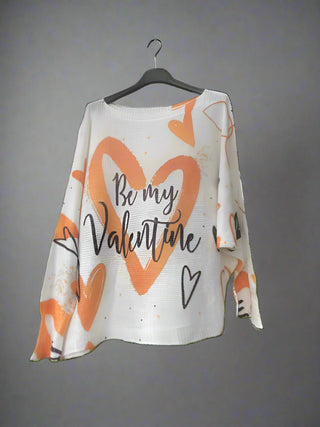 The Cozy "Be My Valentine" Italian Sweater- Anicoletta's Boutique | Fashion Forward Luxury Women's Clothing