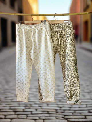 The LV Print & The Animal Print Joggers- Anicoletta's Boutique | Fashion Forward Luxury Women's Clothing