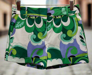 The OVI Fun Green Shorts- Anicoletta's Boutique | Fashion Forward Luxury Women's Clothing