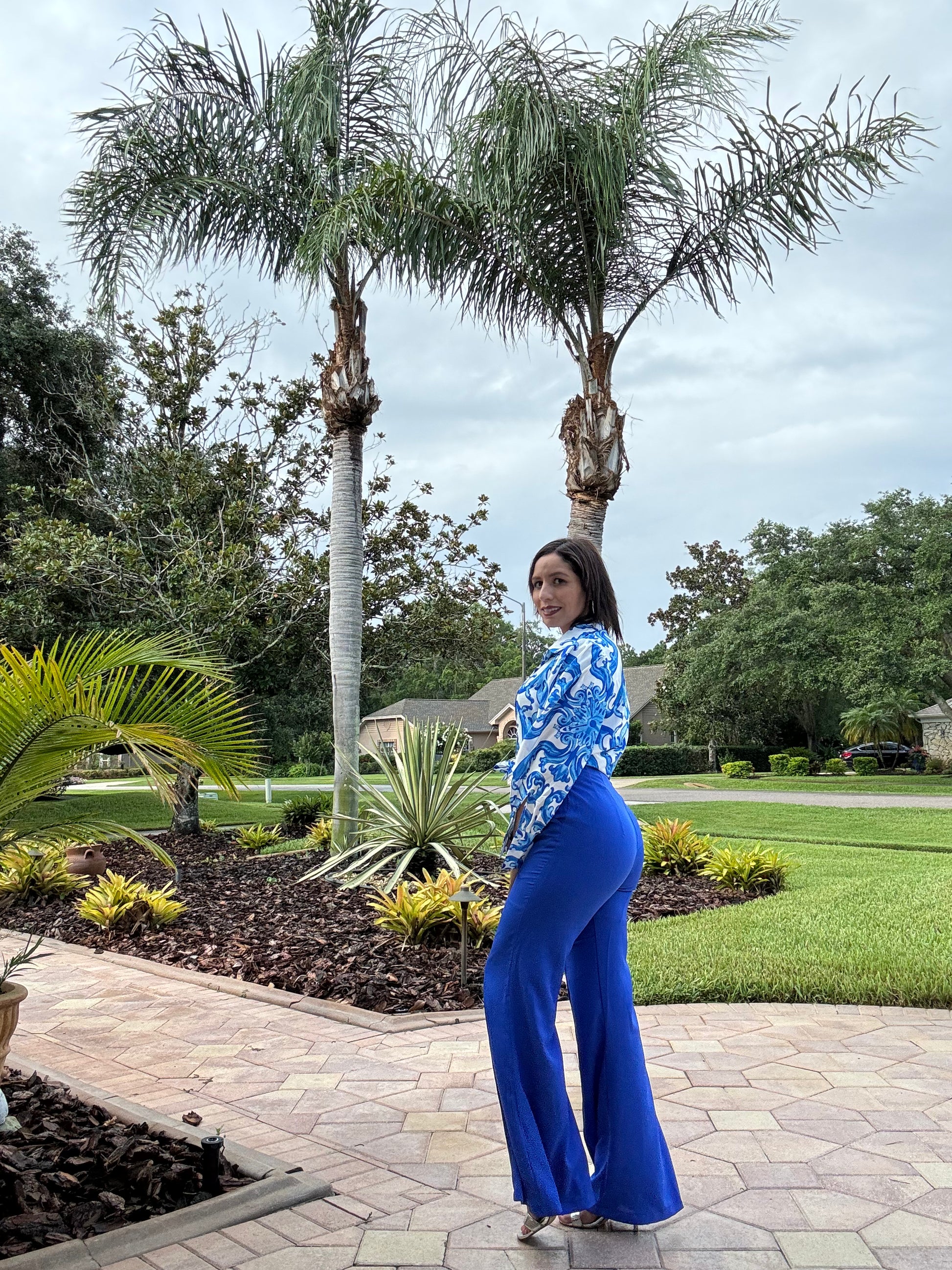 The CQ by CQ Double-Breasted Wide Leg Pants- Anicoletta's Boutique | Fashion Forward Luxury Women's Clothing