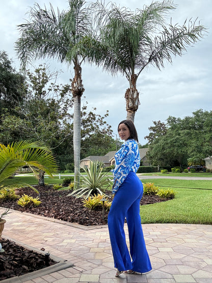 The CQ by CQ Double-Breasted Wide Leg Pants- Anicoletta's Boutique | Fashion Forward Luxury Women's Clothing