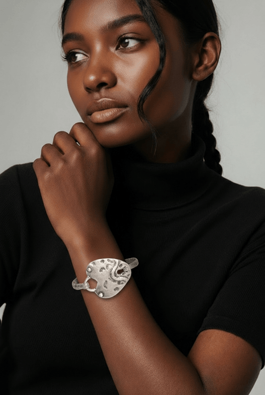 Turkish Silver Bracelet- Anicoletta's Boutique | Fashion Forward Luxury Women's Clothing