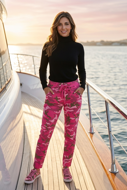 The Pink Camouflage Italian Joggers