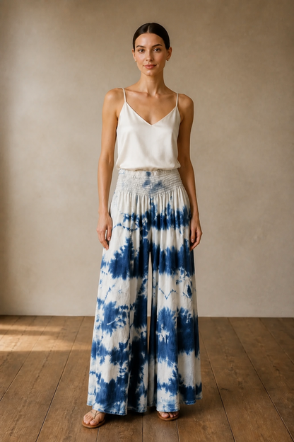 The Tie Dye Wide Leg Palazzo Pants