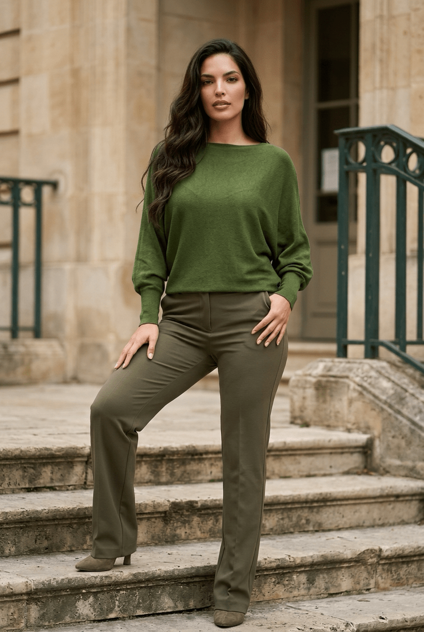 The Anicoletta’s Fall Sweater | Boat Neck Batwing Knit- Anicoletta's Boutique | Fashion Forward Luxury Women's Clothing