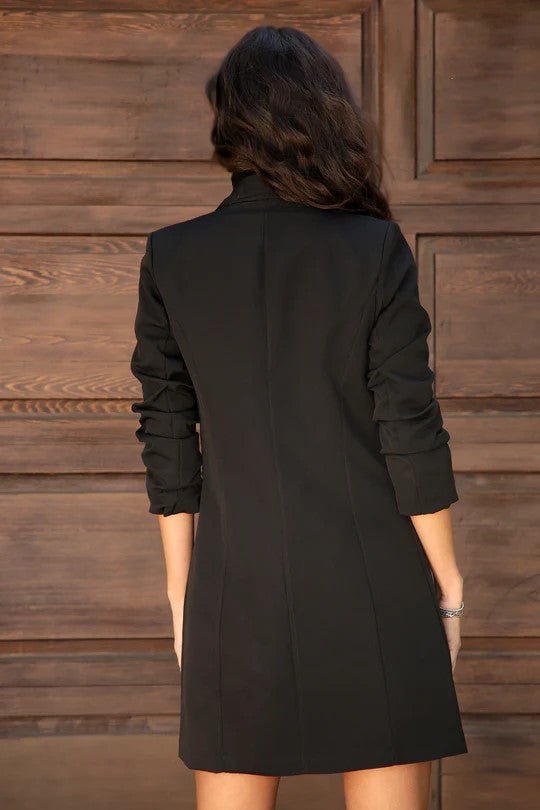The Day to Night Long Blazer- Anicoletta's Boutique | Fashion Forward Luxury Women's Clothing