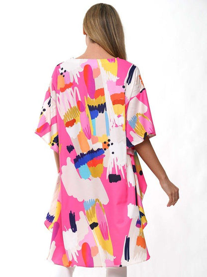 The Colorful High Low Top- Anicoletta's Boutique | Fashion Forward Luxury Women's Clothing