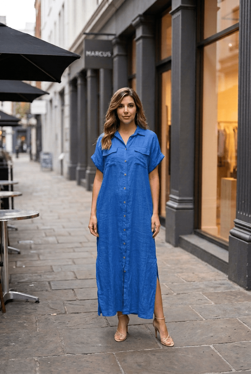 The Basic Italian Shirt Dress- Anicoletta's Boutique | Fashion Forward Luxury Women's Clothing