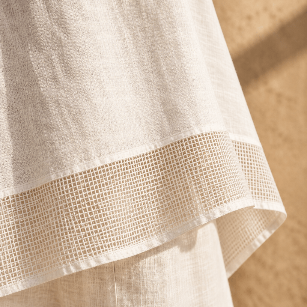 The Summer Italian Linen Hi Low Blouse- Anicoletta's Boutique | Fashion Forward Luxury Women's Clothing