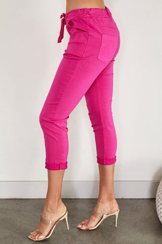 The Barbie Crinkle Italian Jogger- Anicoletta's Boutique | Fashion Forward Luxury Women's Clothing