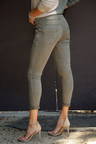 The Star Pocket Italian Joggers- Anicoletta's Boutique | Fashion Forward Luxury Women's Clothing