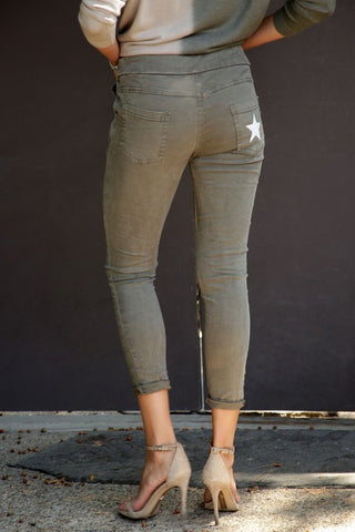 The Star Pocket Italian Joggers- Anicoletta's Boutique | Fashion Forward Luxury Women's Clothing