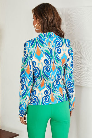 The Damask Print Blazer- Anicoletta's Boutique | Fashion Forward Luxury Women's Clothing