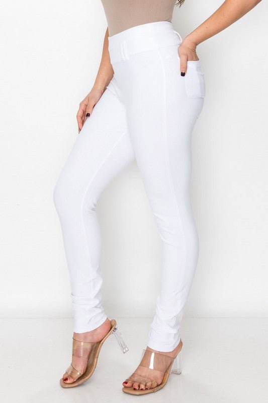 The Anicoletta's High Rise Skinny Jeggins- Anicoletta's Boutique | Fashion Forward Luxury Women's Clothing
