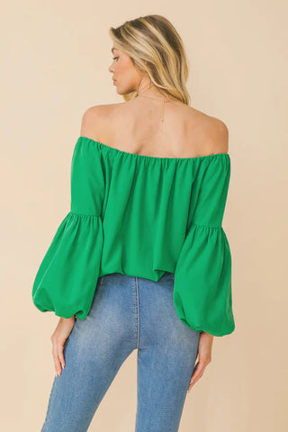 The Chic Off Shoulder Top- Anicoletta's Boutique | Fashion Forward Luxury Women's Clothing