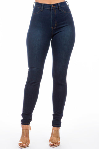 Anicoletta’s Max Stretch High Rise Skinny Jeans- Anicoletta's Boutique | Fashion Forward Luxury Women's Clothing