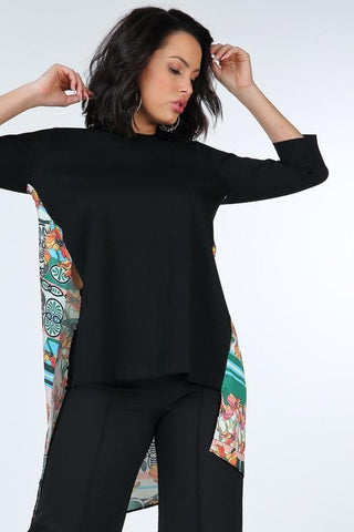 The CQ by CQ Asymmetrical High Low Top- Anicoletta's Boutique | Fashion Forward Luxury Women's Clothing