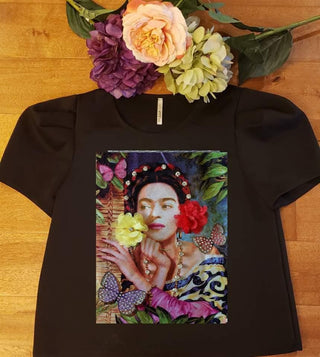 The Frida Graphic Shirt- Anicoletta's Boutique | Fashion Forward Luxury Women's Clothing