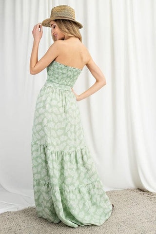 Tropical Print Maxi Dress- Anicoletta's Boutique | Fashion Forward Luxury Women's Clothing