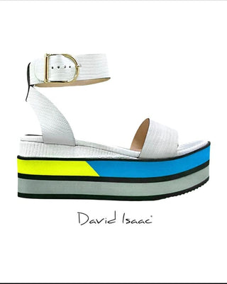 David Isaac - Alexander White Sandals- Anicoletta's Boutique | Fashion Forward Luxury Women's Clothing