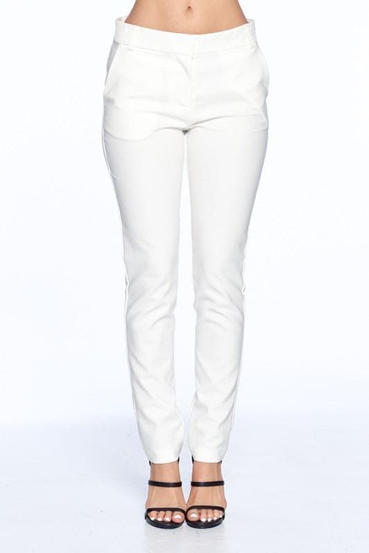 The OVI Basic High Waisted Pants- Anicoletta's Boutique | Fashion Forward Luxury Women's Clothing