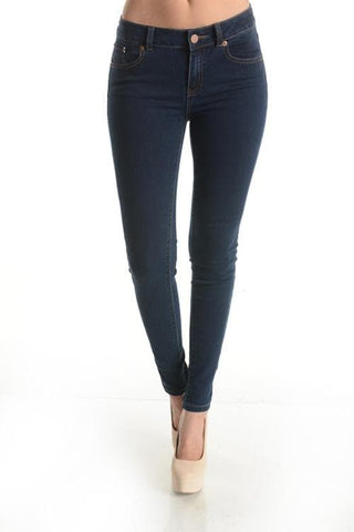 Stretchy Skinny Denim Jeans- Anicoletta's Boutique | Fashion Forward Luxury Women's Clothing