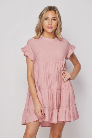 Tiered Babydoll Dress- Anicoletta's Boutique | Fashion Forward Luxury Women's Clothing