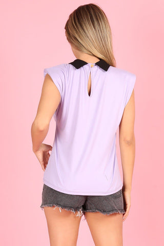 The Two Tone Sleeveless Top- Anicoletta's Boutique | Fashion Forward Luxury Women's Clothing