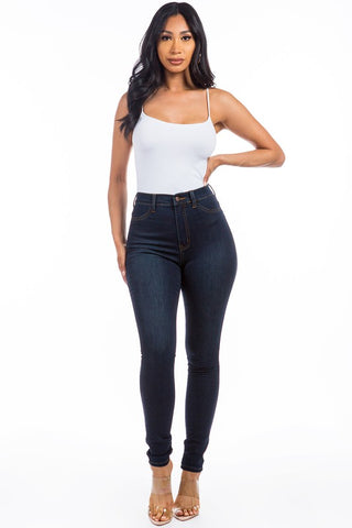 Anicoletta’s Max Stretch High Rise Skinny Jeans- Anicoletta's Boutique | Fashion Forward Luxury Women's Clothing