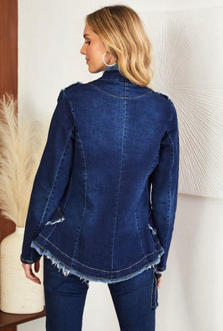 The Denim Sargent Pepper Jacket- Anicoletta's Boutique | Fashion Forward Luxury Women's Clothing