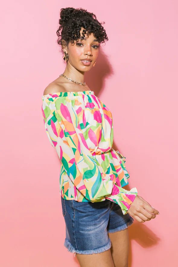 Searching for Clarity Woven Top- Anicoletta's Boutique | Fashion Forward Luxury Women's Clothing