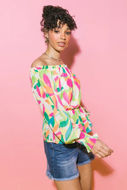 Searching for Clarity Woven Top- Anicoletta's Boutique | Fashion Forward Luxury Women's Clothing