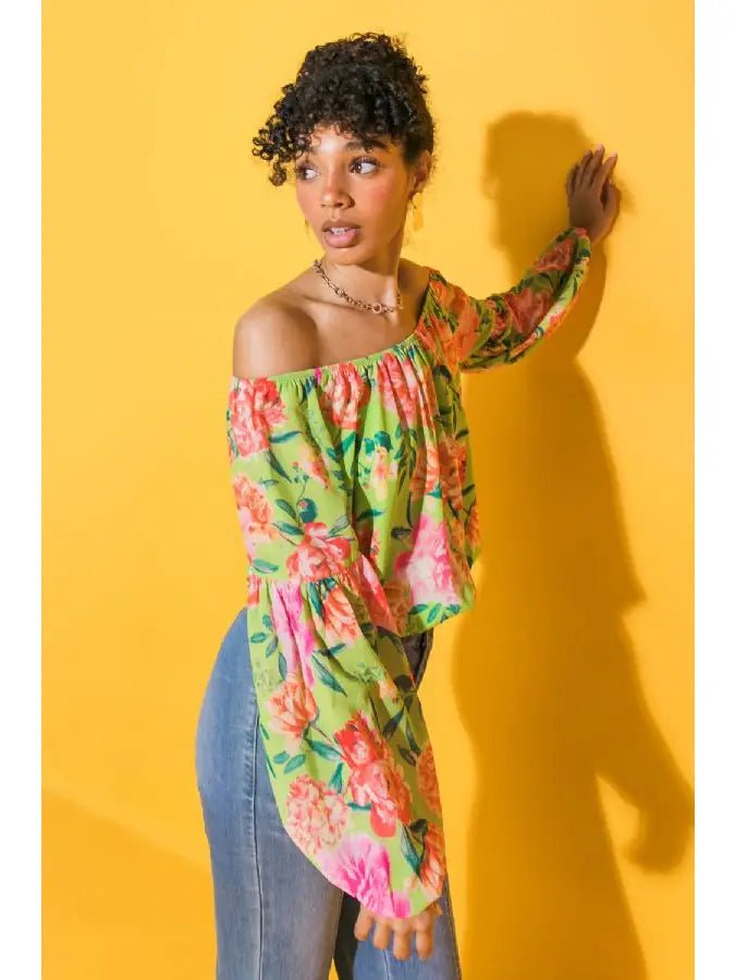 The Swept Away Blouse- Anicoletta's Boutique | Fashion Forward Luxury Women's Clothing